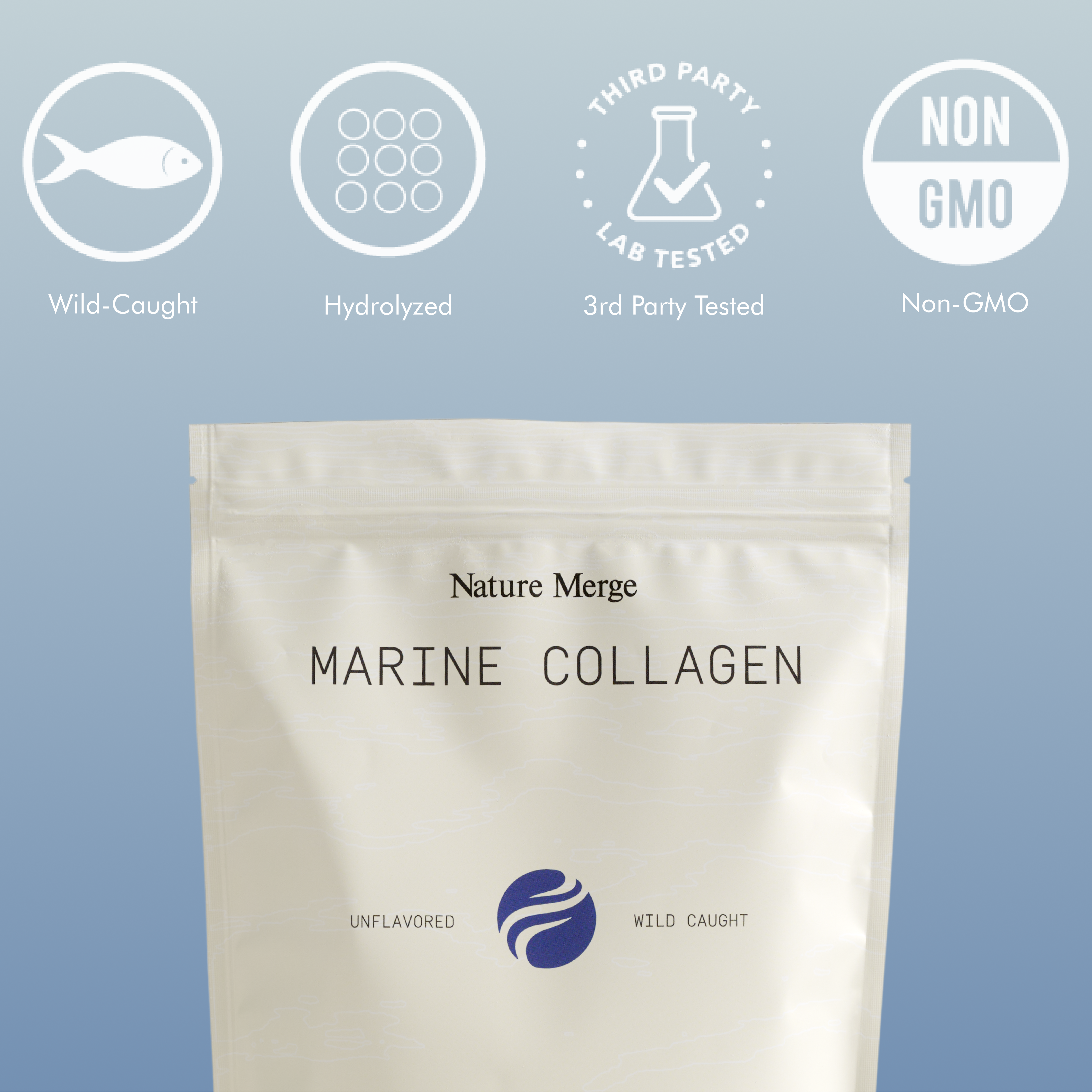 Wild-Caught Collagen Peptides – Type I, II, III, IV